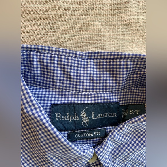 Ralph Lauren Blue and White Checkered Shirt - Picture 5 of 5